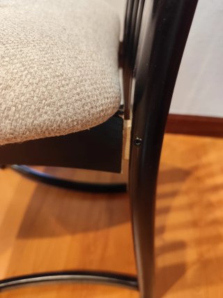 Sillas de comedor tapizadas (2 unidades)