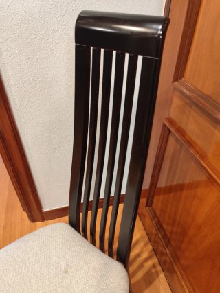Sillas de comedor tapizadas (2 unidades)