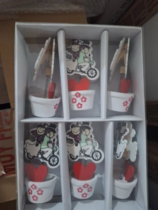 Pinzas decorativas boda