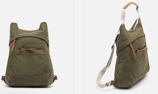 Mochila Misako verde antirrobo nueva