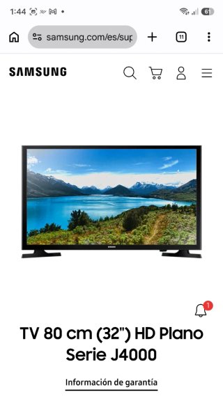 Televisor Samsung 32" LED + chrome cast smart TV