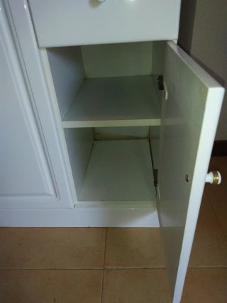 Mueble de lavabo  90 cm,con encimera de mármol
