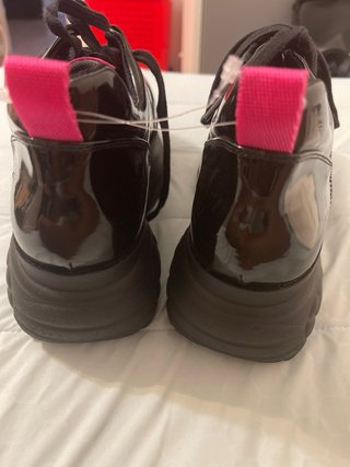 Zapatos negros charol plataforma