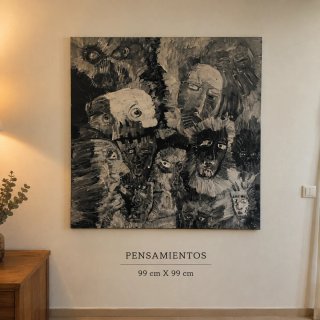 PENSAMIENTOS Obra Original Pintada a Mano
