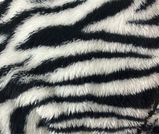 Chaqueta pelo estampado cebra
