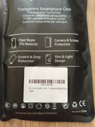 Custodia Oprimio Motorola Edge 40 Trasparente