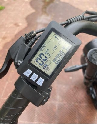 Bicicleta Eléctrica Retro Negra