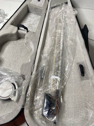 : Violín Eléctrico Transparente Cristal