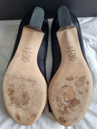 Décolleté open-toe nere Guglielmo Rotta