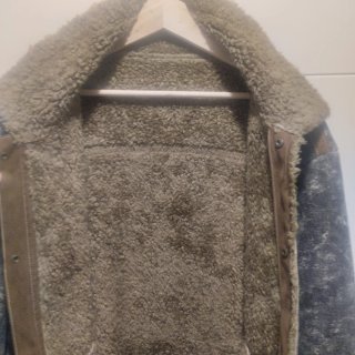 Cazadora Zara Vintage Marrón y Gris
