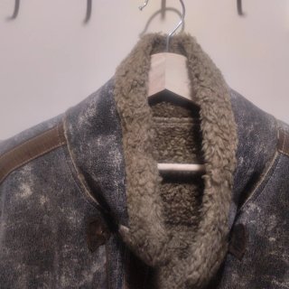 Cazadora Zara Vintage Marrón y Gris