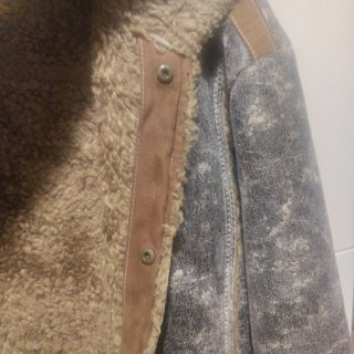 Cazadora Zara Vintage Marrón y Gris