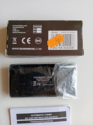 Afinador Gear4music BC-650 Guitarra/Bajo