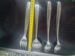 Set de cubiertos de acero inoxidable