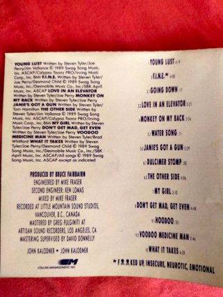 CD Aerosmith Pump