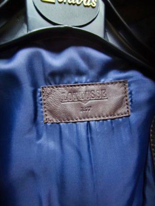 Chaquetón de piel negro hombre