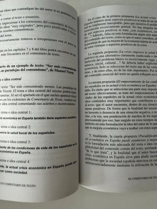 Libro cómo hacer un comentario de texto