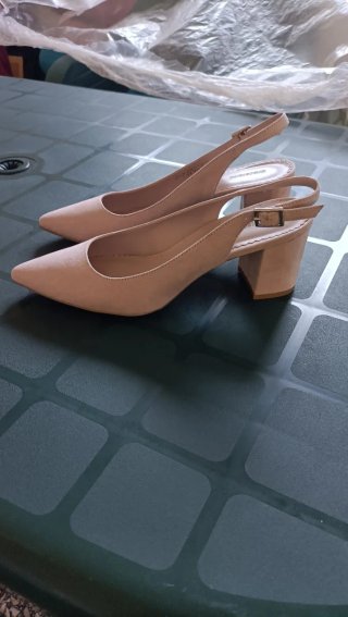 Zapatos Graceland tacón ancho rosa pálido talla 38