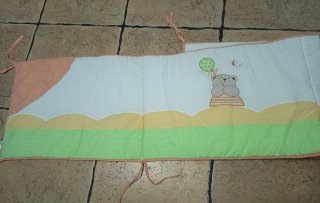 Chichonera para cuna con osito y globo