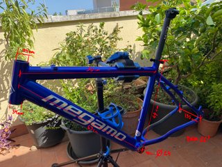 Cuadro Bici MTB Megamo Azul