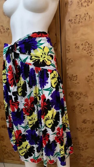 Gonna pareo Nina Ricci vintage floreale