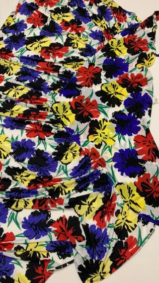 Gonna pareo Nina Ricci vintage floreale