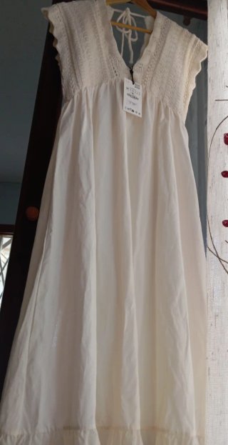 Vestido Zara Ganchillo Talla Única Nuevo