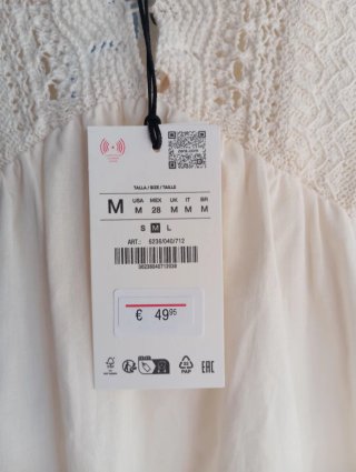 Vestido Zara Ganchillo Talla Única Nuevo