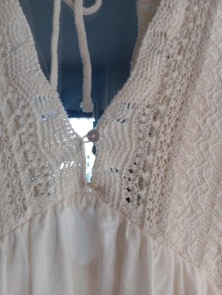 Vestido Zara Ganchillo Talla Única Nuevo