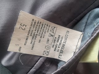 Traje Gris Dustin Talla L
