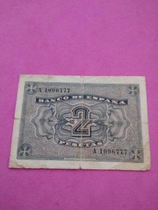 Billete 2 Pesetas Banco de España 1937