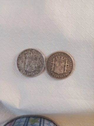 Monedas 1 Peseta Plata