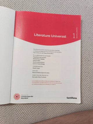 Literatura Universal, 1, Bachillerato, Proyecto...