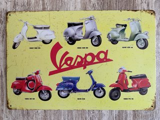 (291) Cartel Vespas Vintage