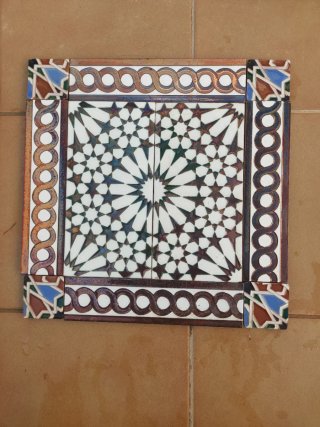 Mosaico Azulejos Antiguos Sevilla