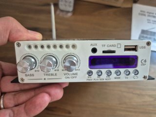 Amplificatore Stereo Bluetooth FM USB Telecomando