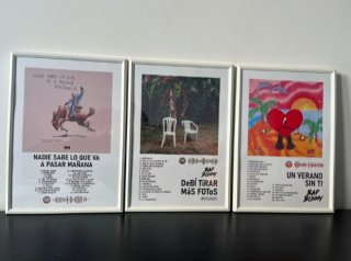Pack 3 cuadros Bad Bunny