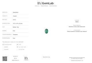 Esmeralda Natural 2,06 ct · Elegancia