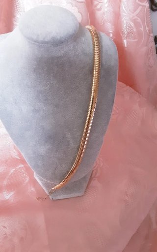 Collana choker tubogas oro