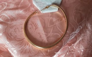 Collana choker tubogas oro