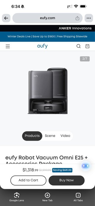 Robot Aspirador eufy Omni E25