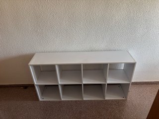 Estantería blanca 8 cubos