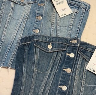 Lote 2 tops vaqueros Zara Talla S