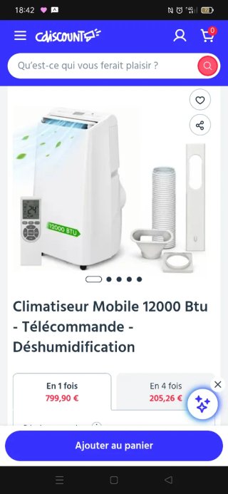 Aire Acondicionado Portátil 12000 BTU