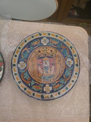 Lote de 10 platos decorativos