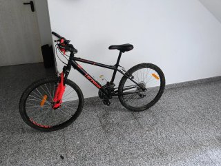 B'Twin Rockrider 500 24 Negro/Naranja