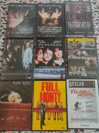 Lote 9 Películas DVD (Millennium, Goya, etc.)