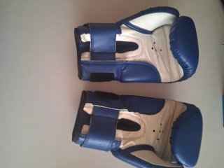 Guantes de boxeo Daito azules