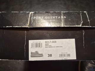 PONS QUINTANA Zapatos Negros Mujer 38