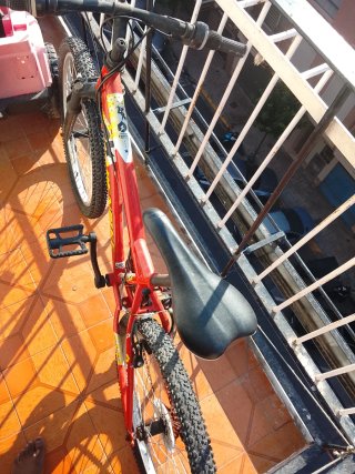 Bicicleta roja montaña 24 pulgadas